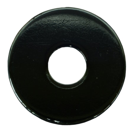 Midwest Fastener Fender Washer, For Screw Size 1/4" , Steel Black Chrome Finish, 8 PK 34434